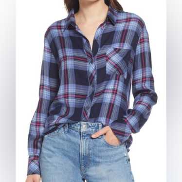 Rails Hunter Plaid Button Up Shirt In Dusk Size M