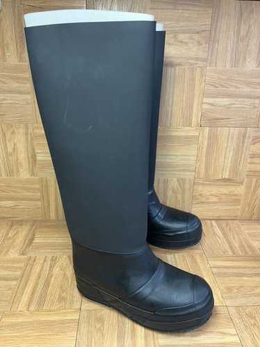 セリーヌ　PLANET RUBBER Ankle Boot 37 Celine Black Rubber and Neoprene Outdoor Ankle Boots Size 37