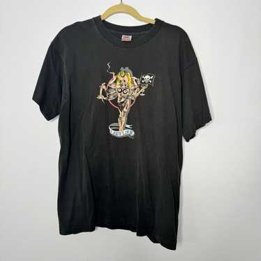 VINTAGE 90s ARCHAIC SMILE 666 SADIST T-SHIRT XL OLD GHOST