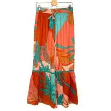 Tropical Floral Wide-Leg Jumpsuit - Multicolor