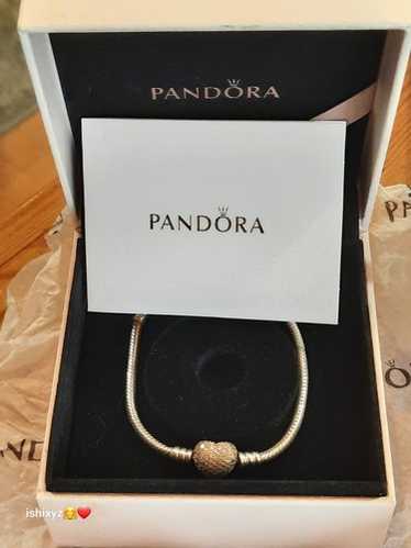 PANDORA Brand 925 Sterling Silver Sparkling Pave H