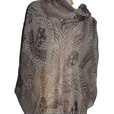 Alexander McQueen Classic Skull Scarf Shawl Silk C