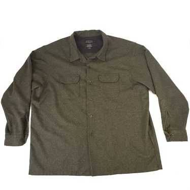 Pendleton Board Shirt Wool Long Sleeve Button Loop