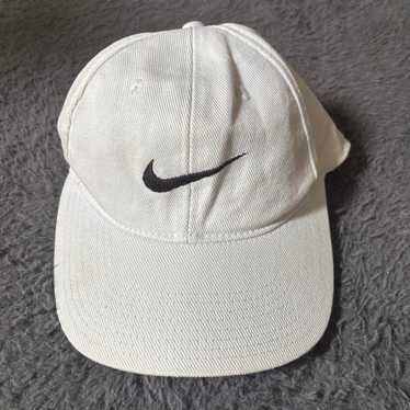 帽子 LUIK 1990-00s NIKE - swoosh dad cap Vintage Nike 90's Blue Gold Hat Cap Black Tag Swoosh