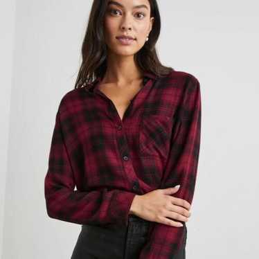 Rails Hunter Plaid Button-Up Shirt XS Red & Black