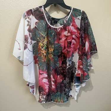 NWT! Ali Miles Women’s Medium Floral Flowy Chiffon