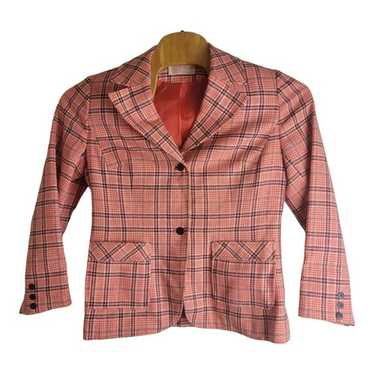 Vintage Pendleton Women' Orange Plaid Virgin Wool 