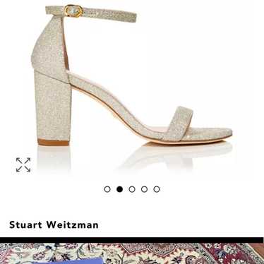 Stuart Weitzman nearlynude Block Heel size 7