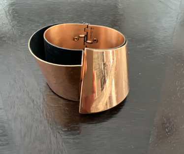 VINTAGE SIGNED RENOIR COPPER ABSTRACT MODERNIST BR