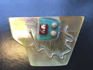 Vintage Mark Russell Jr. Studio Art Glass Signed A
