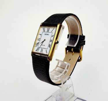 SEIKO　セイコー　ソーラー腕時計SOLAR　V115-0BD0③2044 Women's Seiko Solar V115-0BD0 Tank 18mm Gold Tone Quartz