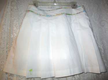 Lilly Pulitzer White pleated skort skirt  palm tre