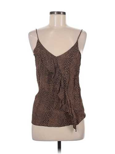 Whimsy + Row Women Brown Sleeveless Blouse M
