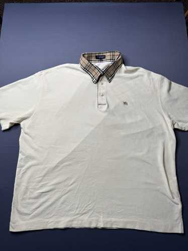 90s Burberry polo shirt ミニ丈 ヴィンテージ　ピチt Vintage 90s Thomas Burberry Collar Polos Tee Embroidery Logo