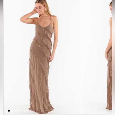 Show‎ Me Your Mumu Romance Ruffle Dress- dune chif
