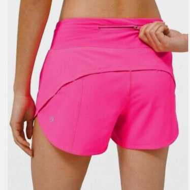 Lululemon Sonic Pink Speed Up Shorts 4”