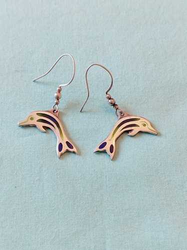 Signed Arrow Emblen Co. Sterling Silver Enamel Dol