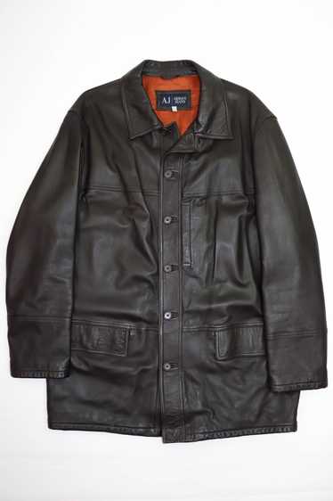 Armani jeans jacket/coat leather - Gem