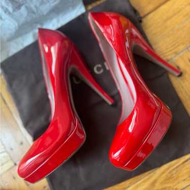 Gucci red leather heels - Gem