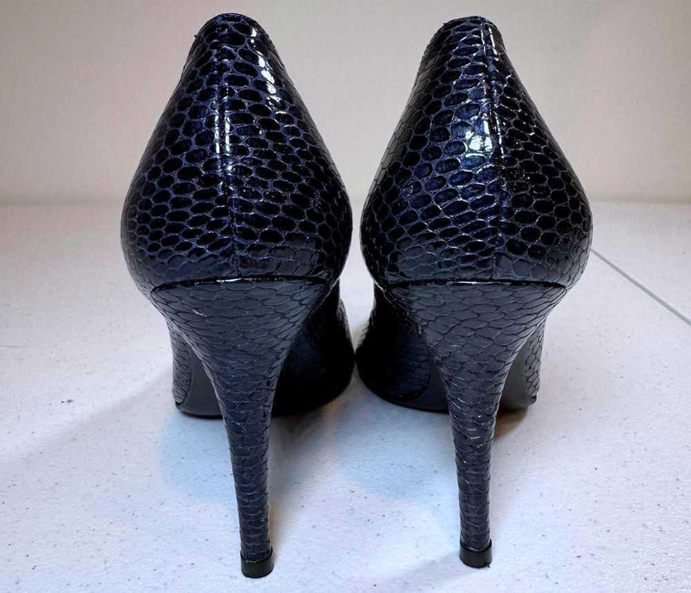 Stuart Weitzman Stuart Weitzman Navy Python Print… - image 3