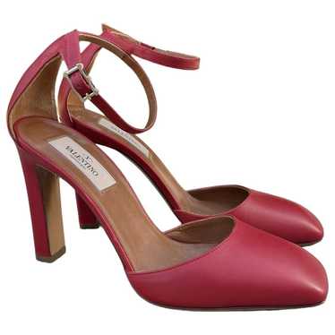 VALENTINO タンゴ Vロゴ プラーク ブロック ヒール パンプス Valentino garavani tango leather - Gem