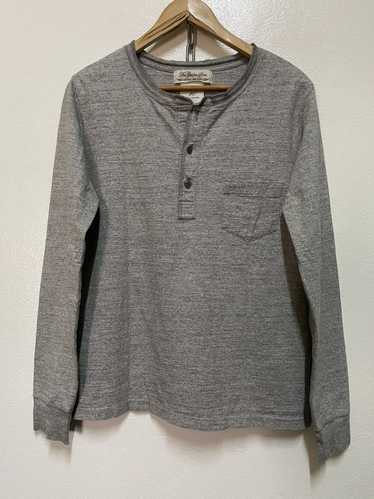 未使用【REMI RELIEF】HENLEY LONG SLEEVE T Mens Remi Long Sleeve Henley True White