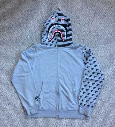 A BATHING APE ジップアップスタジャン Sサイズ グレー