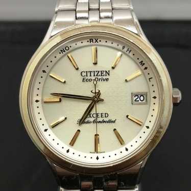稼働品CITIZEN EXCEED Eco-Drive H111-T013635 Citizen H111-T013635 Exceed Quartz Women's Watch Silver Dial