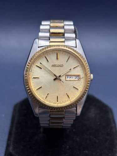 〇Nc左1045 昭和レトロ SEIKO QUARTZ DM303E オレンジ wts-vintage-seiko-qz-0923-8000