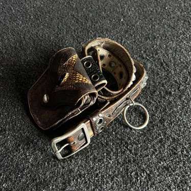 2000s archive KMRii studs leather belt | lev.market