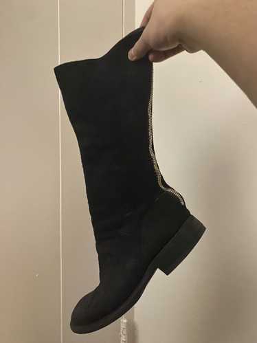 Guidi Back Zip Boots Double Sole （Black） -FASCINATE