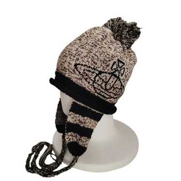 Vivienne Westwood Knit cap Gray Orb Winter Men's S Unisex VG