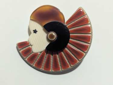 Lea stein brooch girl - Gem