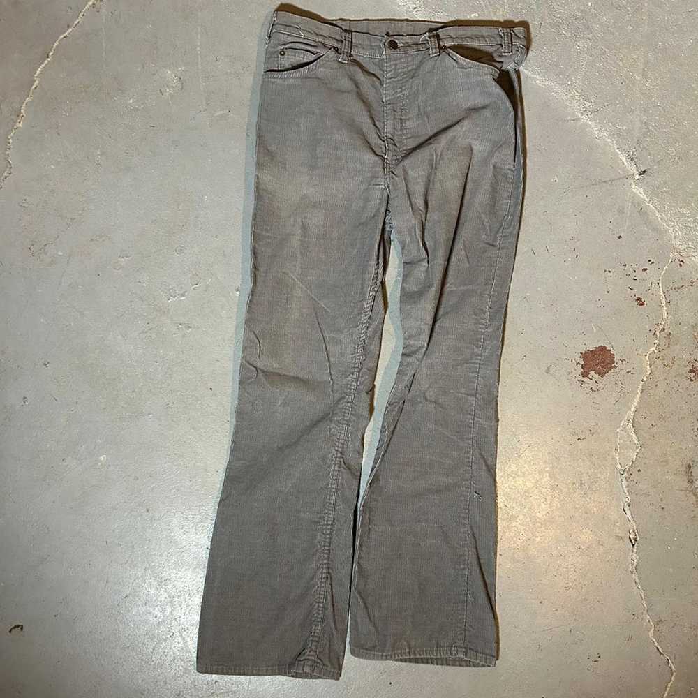 Levi's 80s grey levis corduroy pants - image 4