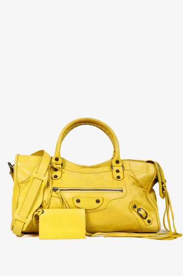 バッグ BALENCIAGA the city the part time yellow Balenciaga Bag Shoulder Handbag The City Part Time Mirror