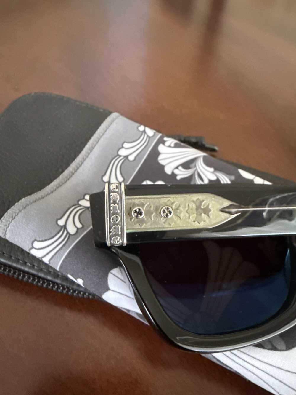 【送料&関税込】Chrome Hearts Dick Fitzener - Black Sunglass Chrome Hearts Dick Fitzener - Black / 18k Gold Plated