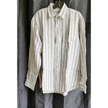 80s 90s Puro Lino linen shirt yellow
