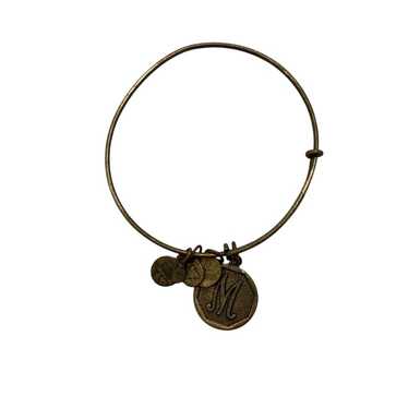 Alex And Ani M Initial Expandable Bangle Dangle C… - image 1