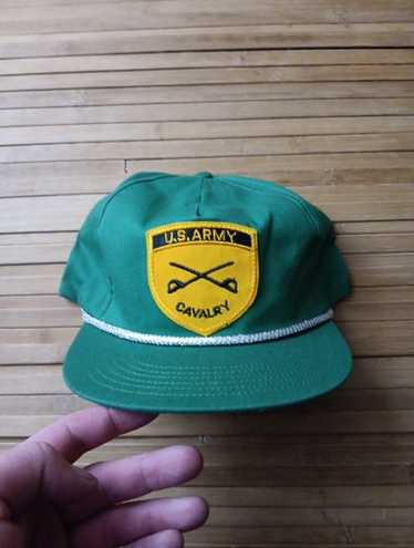 USA製 ベテラン army キャップ ビンテージ オールド cap アメリカ U.S.アーミー ベテラン 刺繍 キャップ（カーキ）/U.S.ARMY