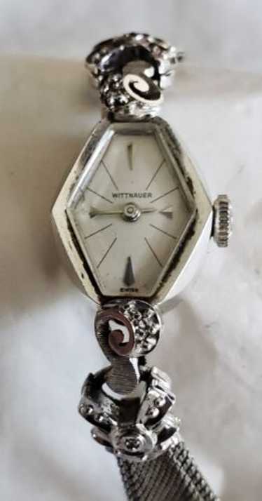 Vtg wittnauer 14k white - Gem