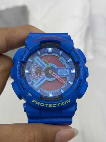 Casio G Shock Digital Watch Men 51mm Black Blue Purple 5146