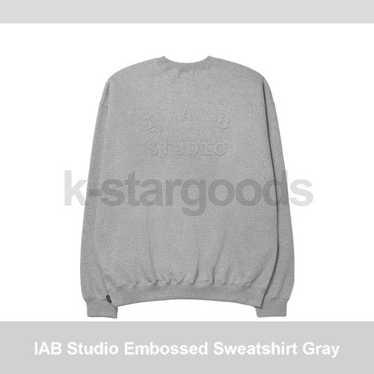 【IAB STUDIO】 IAB Studio Embossed Sweatshirt Gray IAB Studio Embossed Sweatshirt Gray | eBay