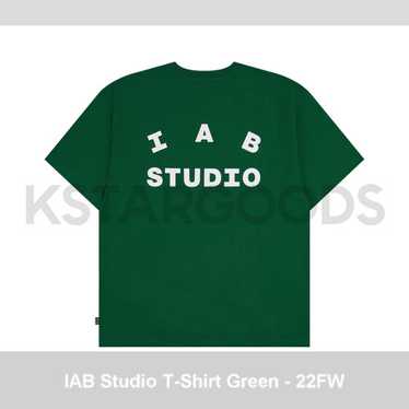 【IAB STUDIO】T-Shirt Gray Green - 22FW IAB-STUDIO | 아이앱스튜디오 [L] iappstudio 22fw T-shirt