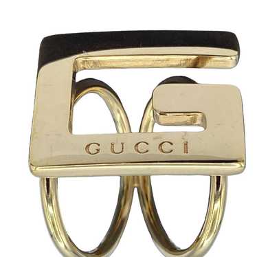 小物 OLD GUCCI Gold Scarf Ring Leather OLD GUCCI Gold Scarf Ring Leather