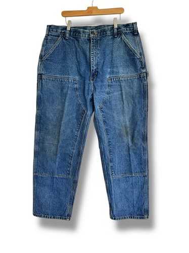 34×34　Carhartt　ダブルニー　デニム　B73 DST Carhartt B73DST Darkstone Washed Denim Double Knee