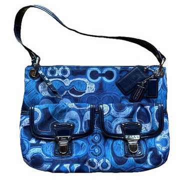 2095 Coach Poppy Shoulder Bag Blue y2k 943 | eBay