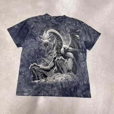 ミュージシャン 90s DIO dragon T-shirt dark gray Spiral Direct Reapers Door Skeleton Demon Skull Death Punk