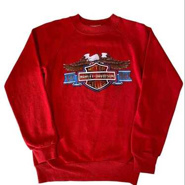 トップス 90s Hanes Harley davidson raglan sweat s-l400.jpg