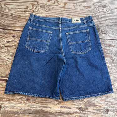 90s SOLO ソロ　SEMORE BAGGY shortsデニムショーツ Solo Semore Jeans Baggy Denim Shorts 90s Y2K USA Made New