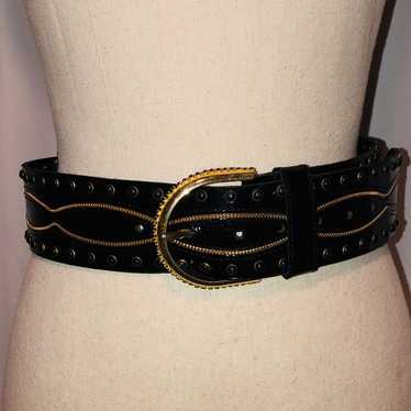 NANNI ナンニ ベルト メタルメッシュ クロコ ストーン W85 イタリア製 Nanni milano belt - Gem
